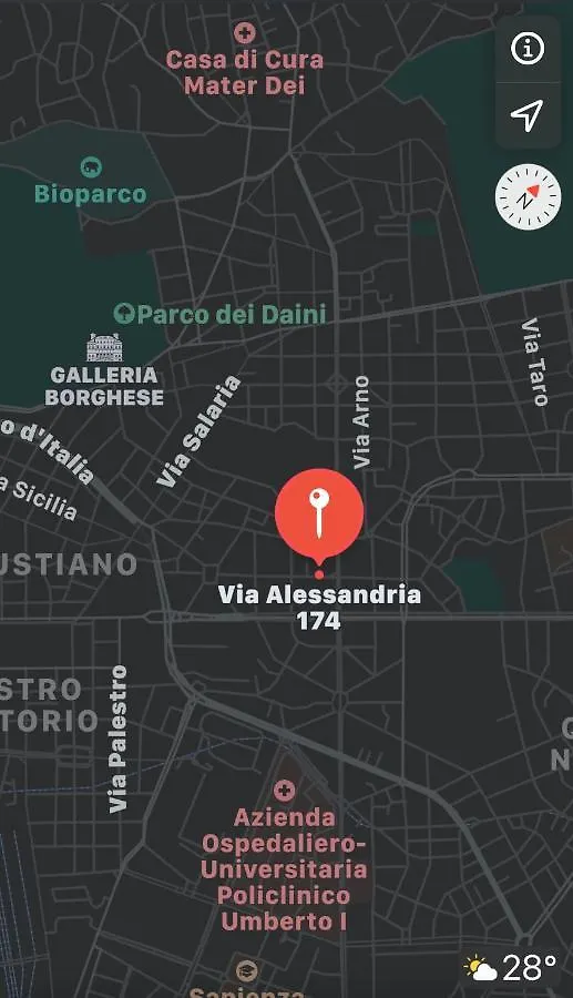 Alojamento de Acomodação e Pequeno-almoço Appartamento Alessandria Roma